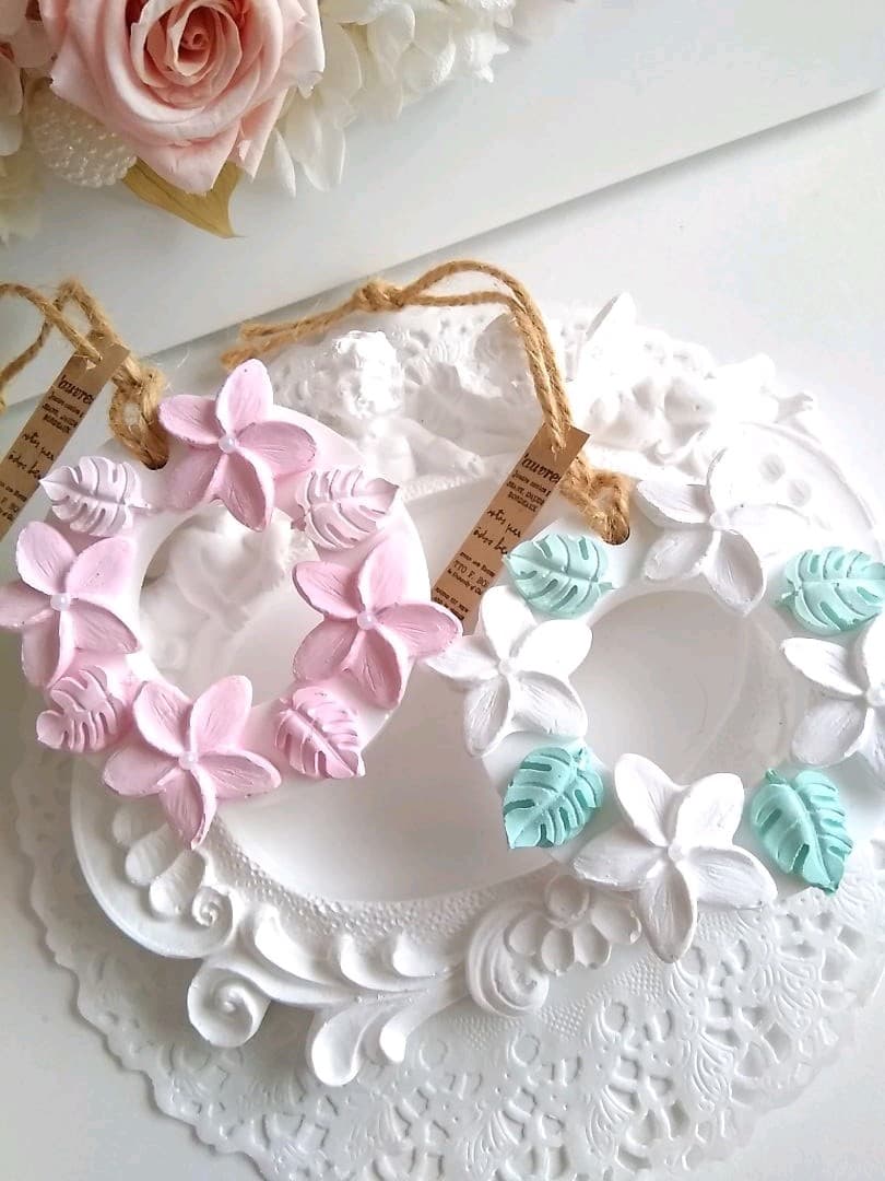 アロマストーンプルメリアリース２点セット