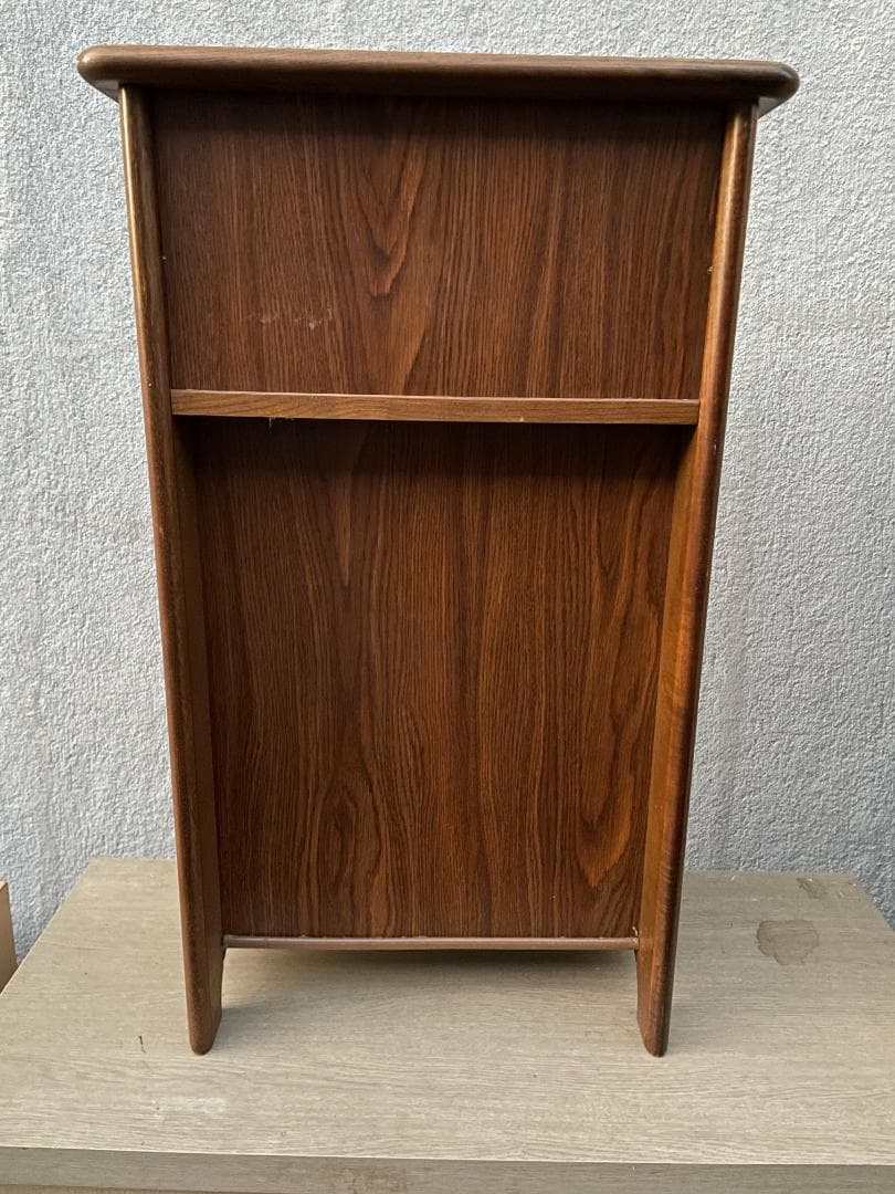 ★状態〇★ オールド カリモク コロニアル マガジン ラック 電話台 テレフォン