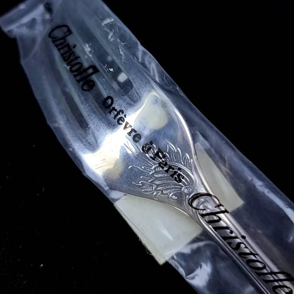 /美品/クリストフル　マルリー　フォーク　ナイフ　スプーン　6本セット　箱つき