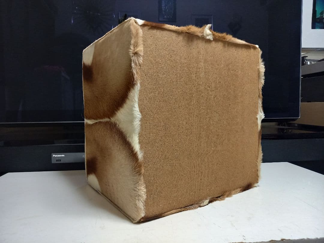 希少　メゾン　テルガス　フランス製　ガゼル　毛皮　スツール　ボックス