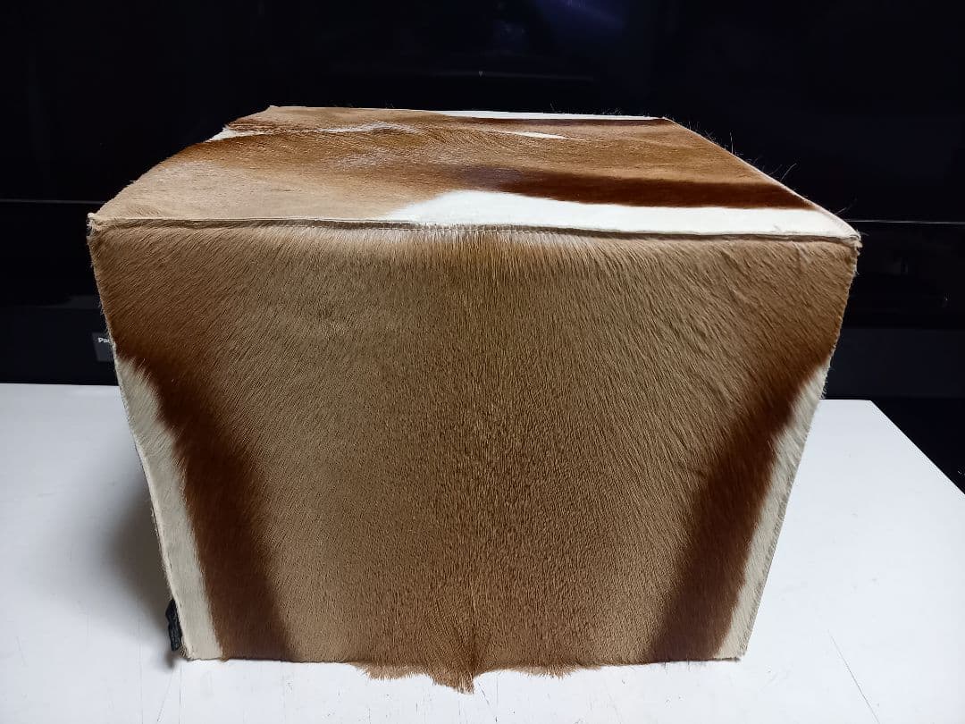 希少　メゾン　テルガス　フランス製　ガゼル　毛皮　スツール　ボックス