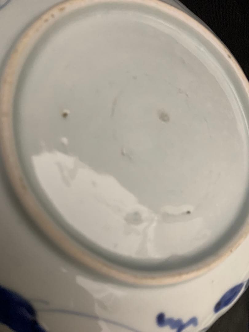 古伊万里　染付花輪型　六寸皿　古美術　5枚