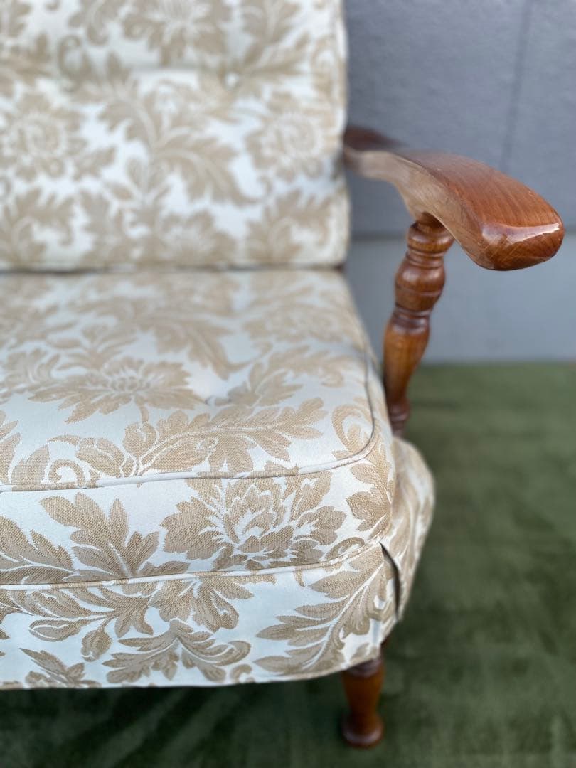 飛騨産業 キツツキ 穂高 オーク材 アーム 1Pソファ ラウンジチェア メロウ