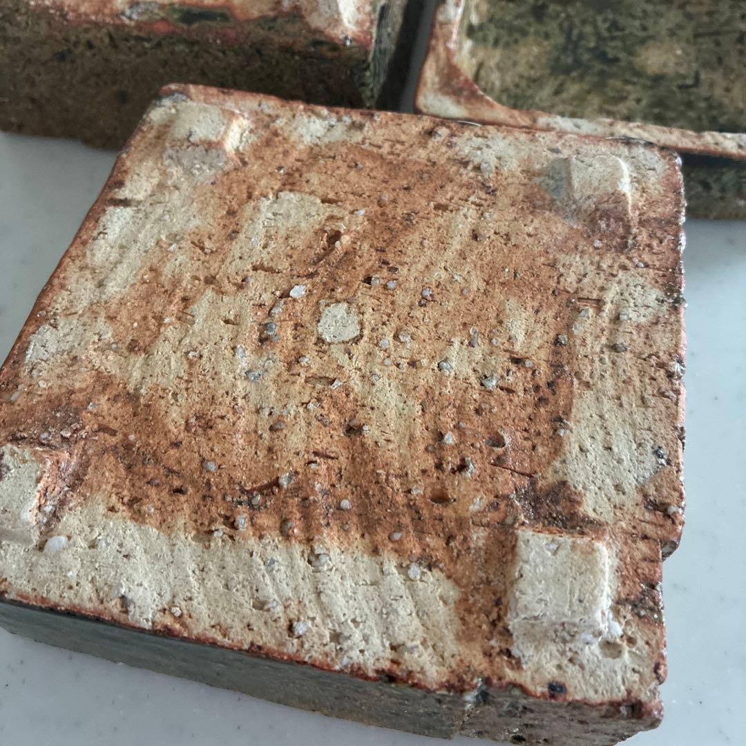 陶芸家　金本卓也氏　奈良県　陶器　二段お重　織部