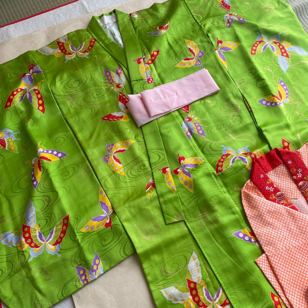 7歳七五三　正絹お着物　お正月　ひな祭り