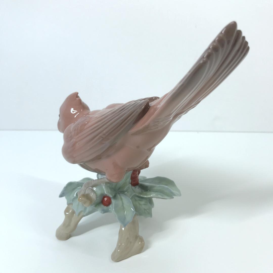 【美品/箱付き】リヤドロ パパロ カーディナル フィギュリン 鳥 8116