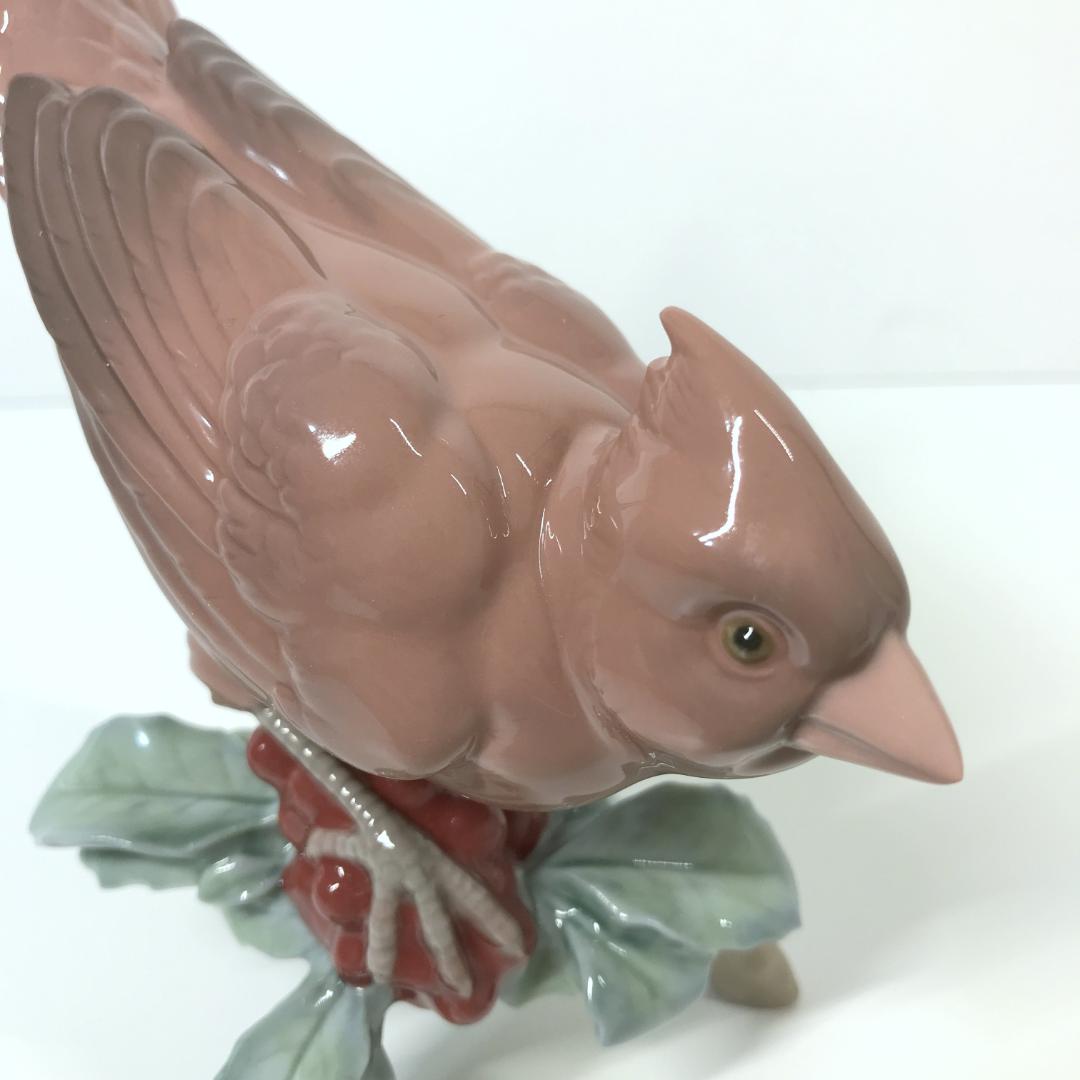 【美品/箱付き】リヤドロ パパロ カーディナル フィギュリン 鳥 8116