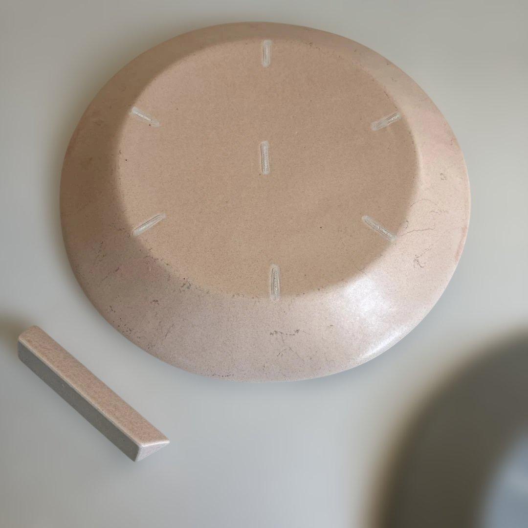 村上雄一さんリムプレートカトラリーレスト4点セット薄墨色桜色