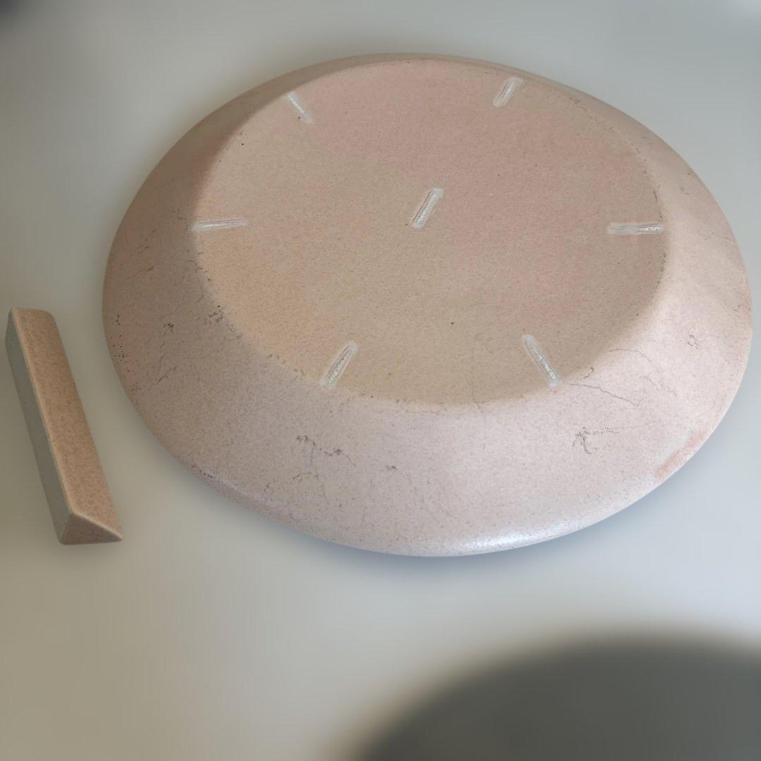 村上雄一さんリムプレートカトラリーレスト4点セット薄墨色桜色