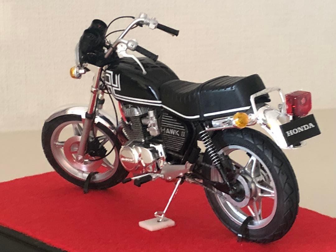 東京リベンジャーズ マイキーバブ風 アオシマCB400T HAWK II 完成品