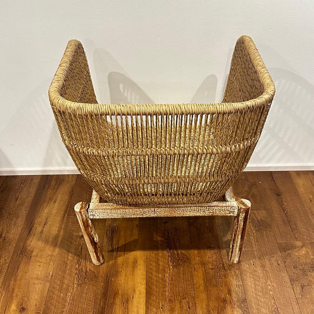 大訳あり】シンセティックラタン×チーク無垢材モダンチェア 通常88,000