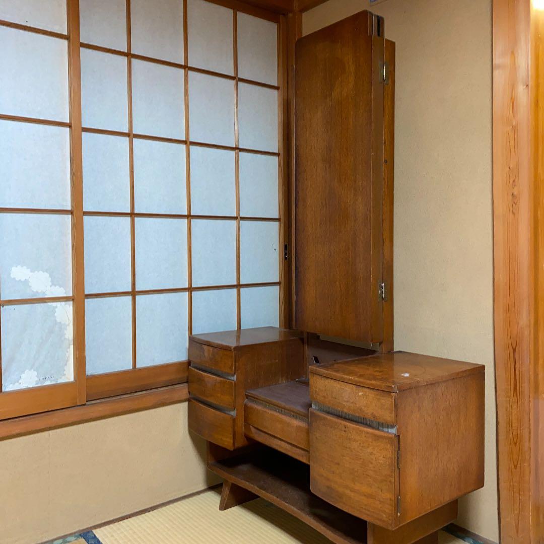 推定昭和43年(1968)千葉の松戸で手渡し可！ 昭和レトロ三面鏡アンティーク