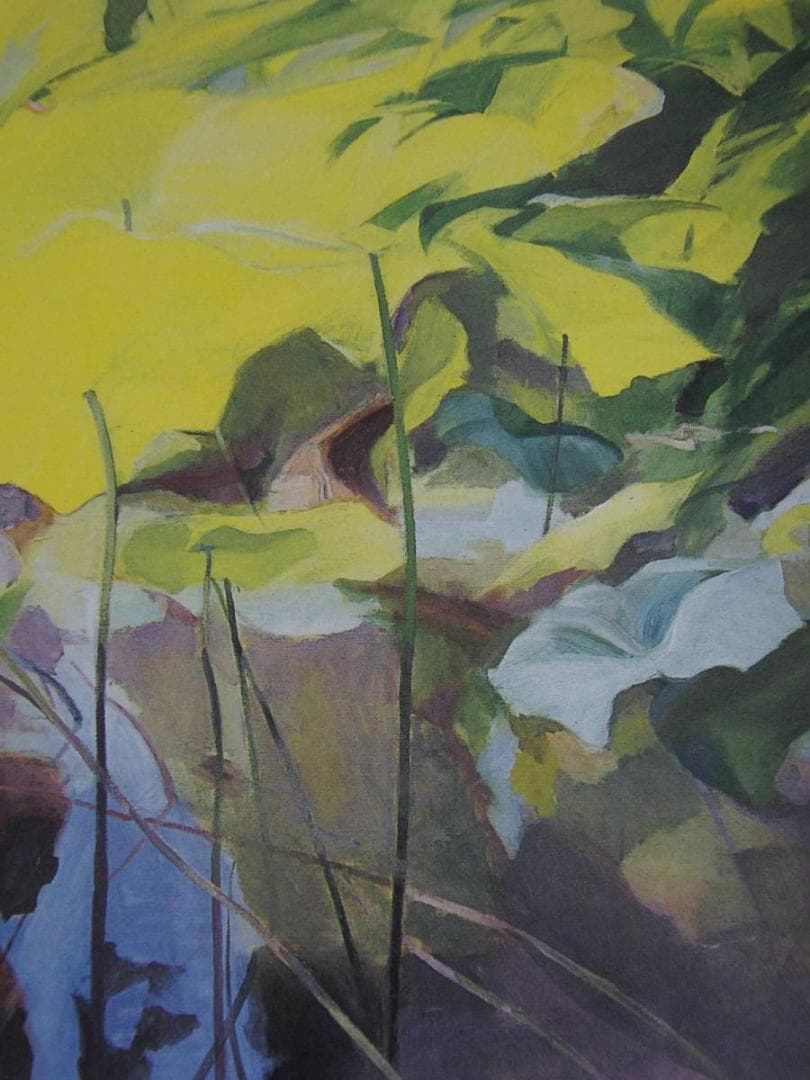 宮下直子、【風と遊ぶ】、希少な額装用画集より、新品額装付、状態良好