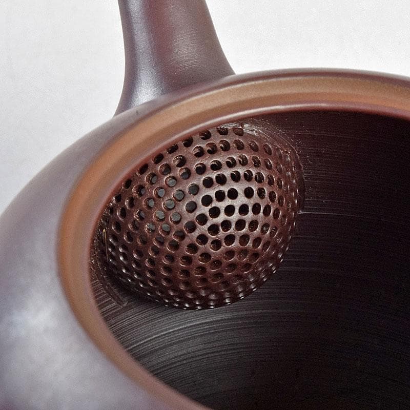 萬古焼 美月窯 伊藤美月作 七福神之図 茶注 急須 共布共箱 M R9431