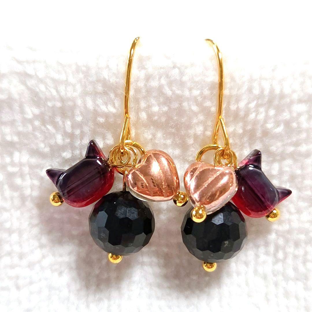 専用です☆猫さんとチェコビーズとオニキスのピアス　他13品