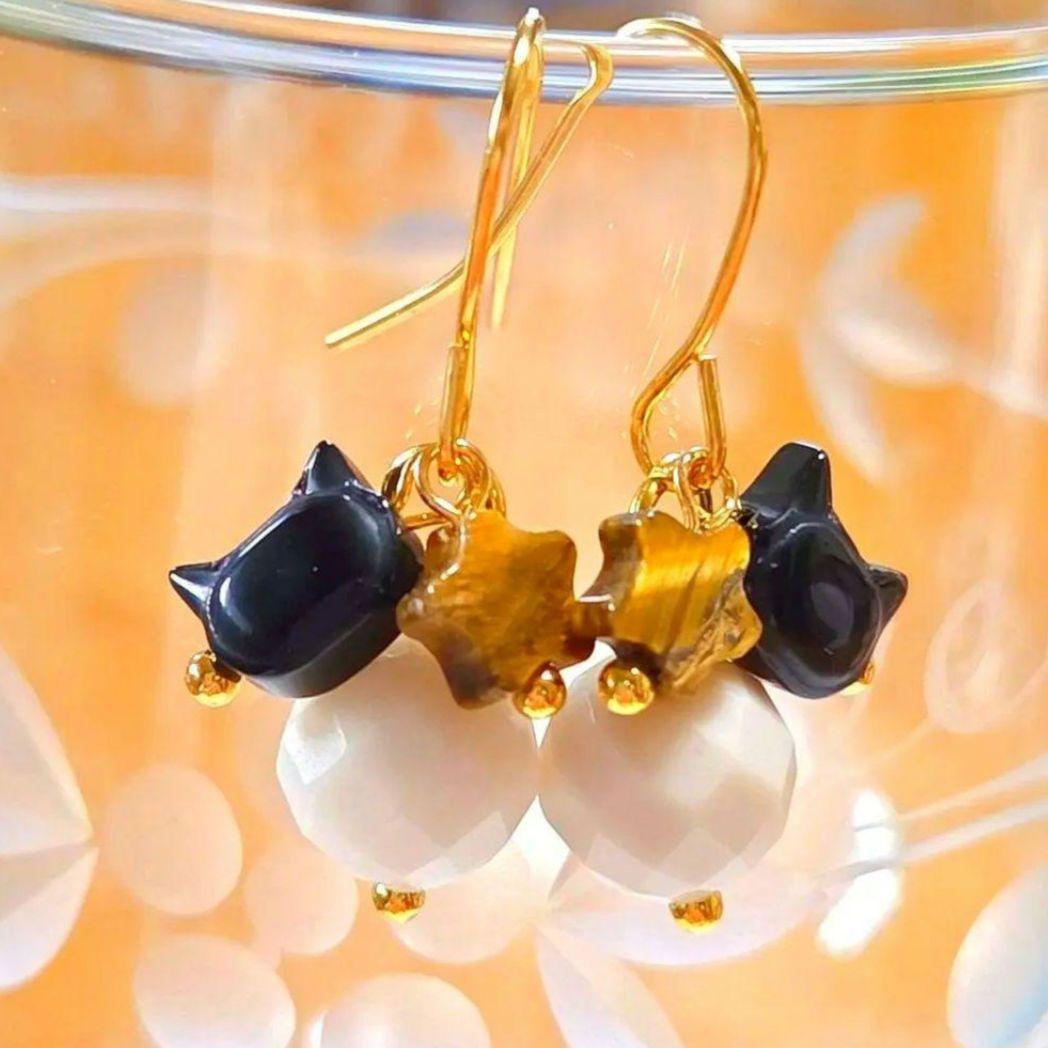 専用です☆猫さんとチェコビーズとオニキスのピアス　他13品