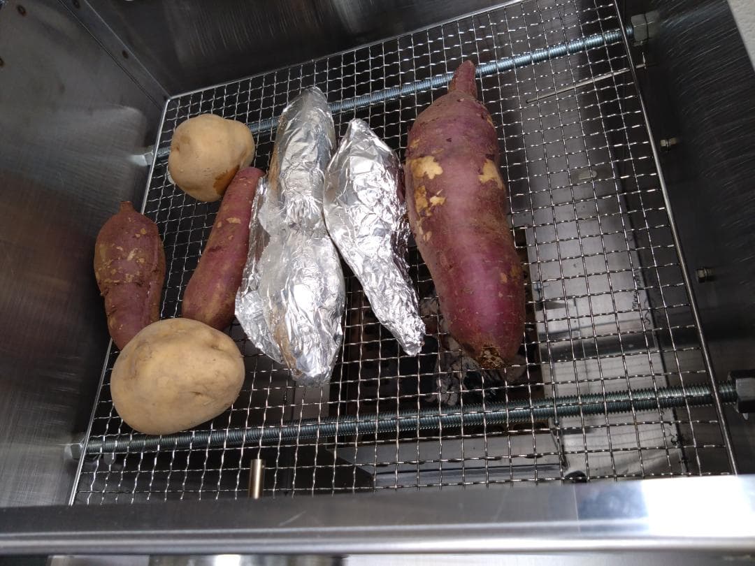 「炭」屋台 学園祭 お祭り グランピング 移動販売 焼き芋機 焼きいも器　KG3