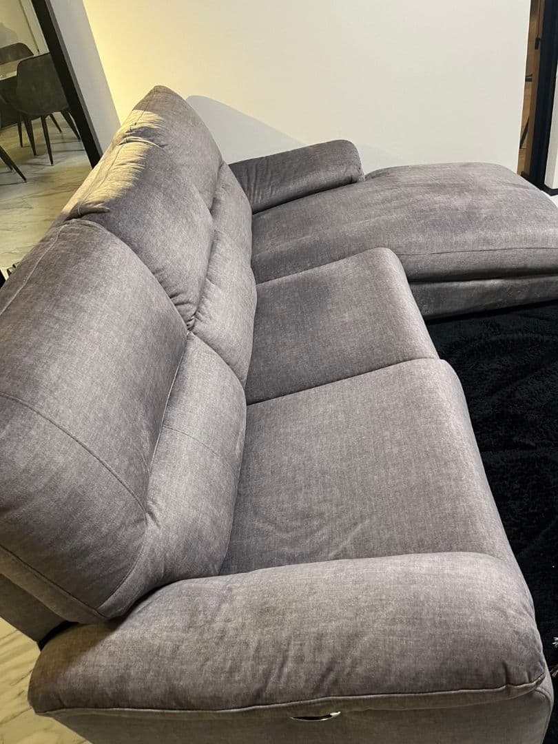 カウチ電動リクライニングソファ3人掛け