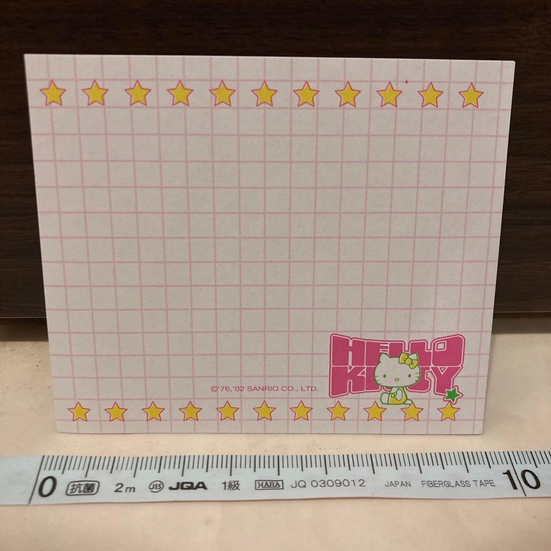 レトロ《2002年 ハローキティ メモ帳》Hello Kitty ☆缶ケース付き