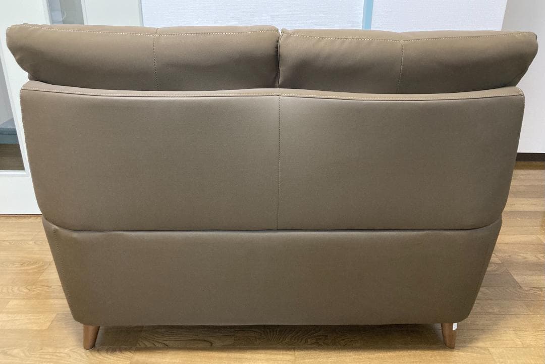 ニトリ 傷・汚れに強い合成皮革 2人掛けソファ PD02-2 Nシールド DBR