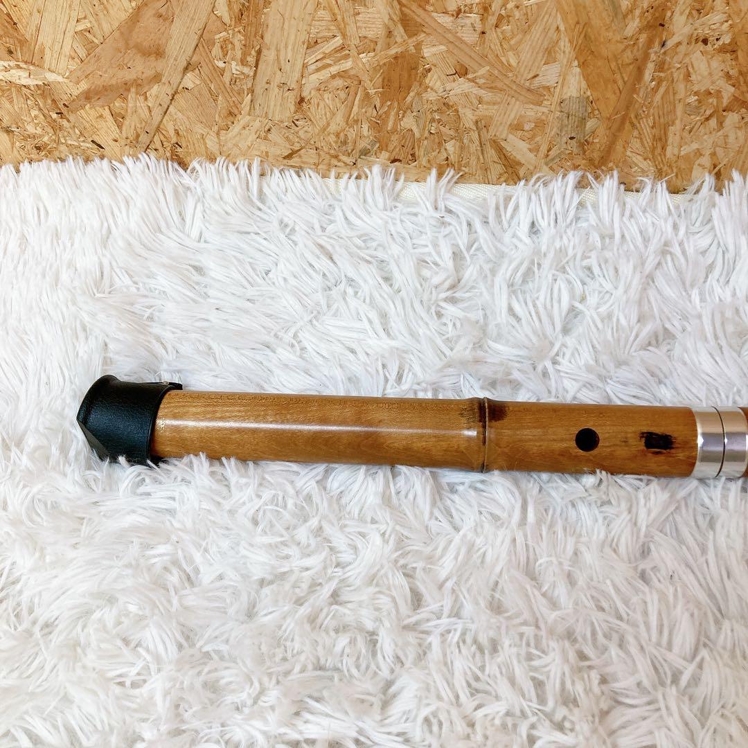 尺八　本体　銘柄不明　ケース付き