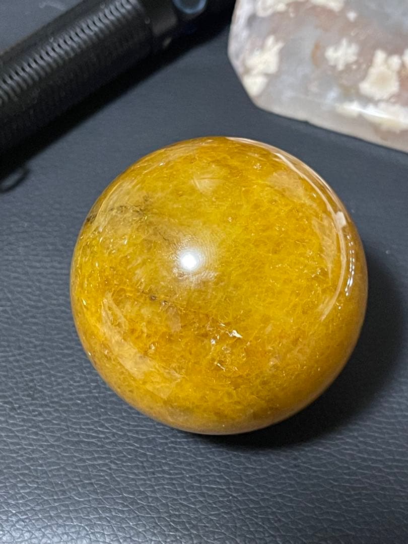 超レア　ゴールデンヒーラー　スフィア　約5.9cm 天然石