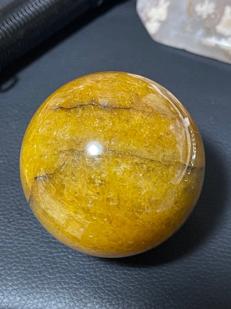 超レア　ゴールデンヒーラー　スフィア　約5.9cm 天然石