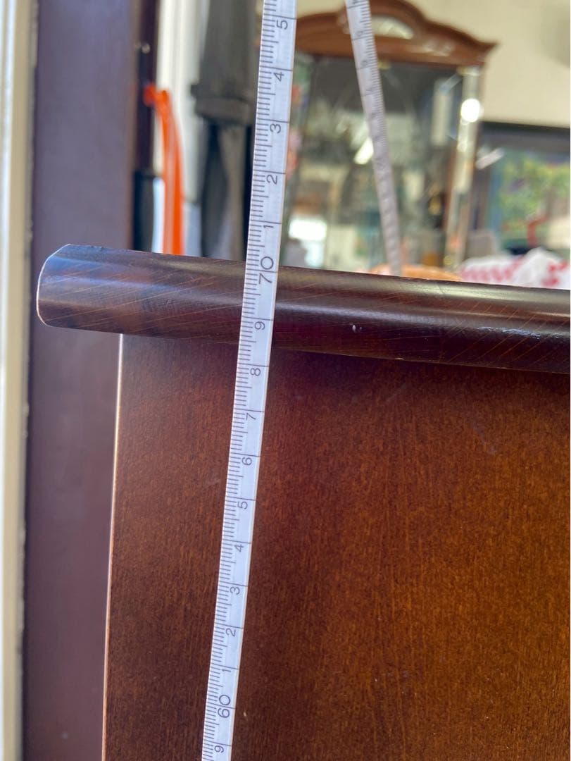 オールドカリモク マガジンラック／サイドキャビネット 木製 ヴィンテージ