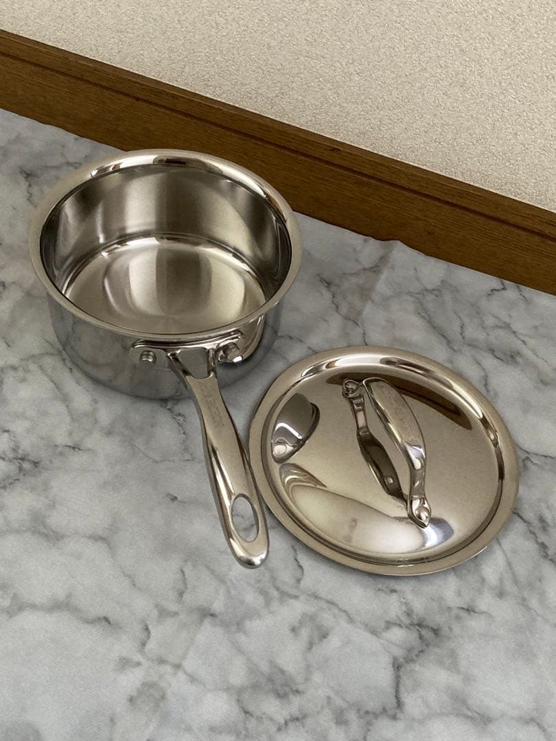 Andre PACHON 高級ステンレス片手鍋18㎝ 蓋 調理 French - メルカリ