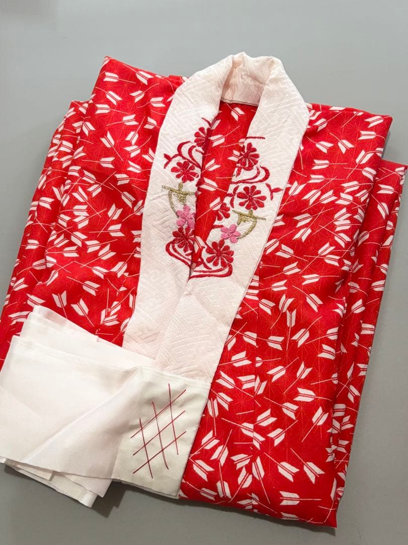 七五三　正絹　総絞り　黒　グレー　7歳　フルセット　作り帯