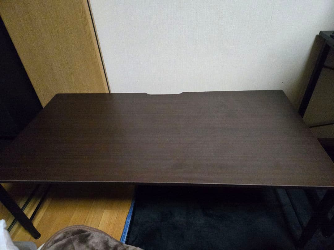 引き取り限定　ダークブラウン長方形テーブル