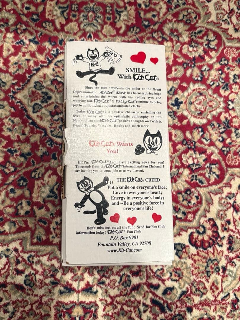 レディキットキャットクロック WH