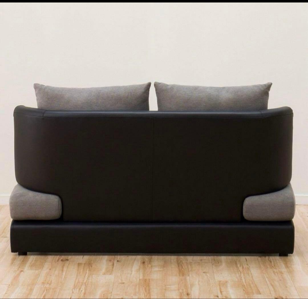 ニトリ　2人用布張りソファ (ポーション2KD GY)