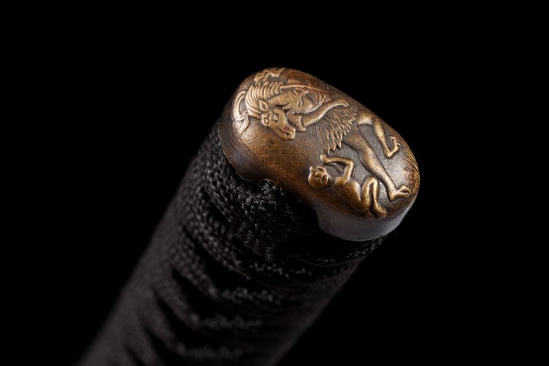 1058-武具 刀装具 日本刀　模造刀 居合刀 武士道 武蔵 鑑賞用 手鍛造打