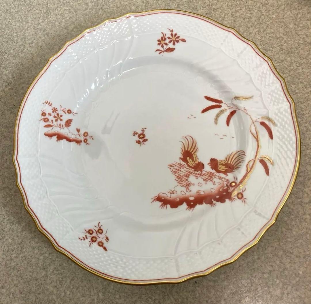 リチャードジノリ　　レッドコック　プレート2点