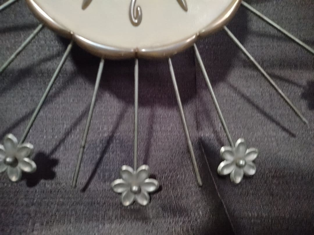 サンバーストクロック　ビンテージ　60s MCM