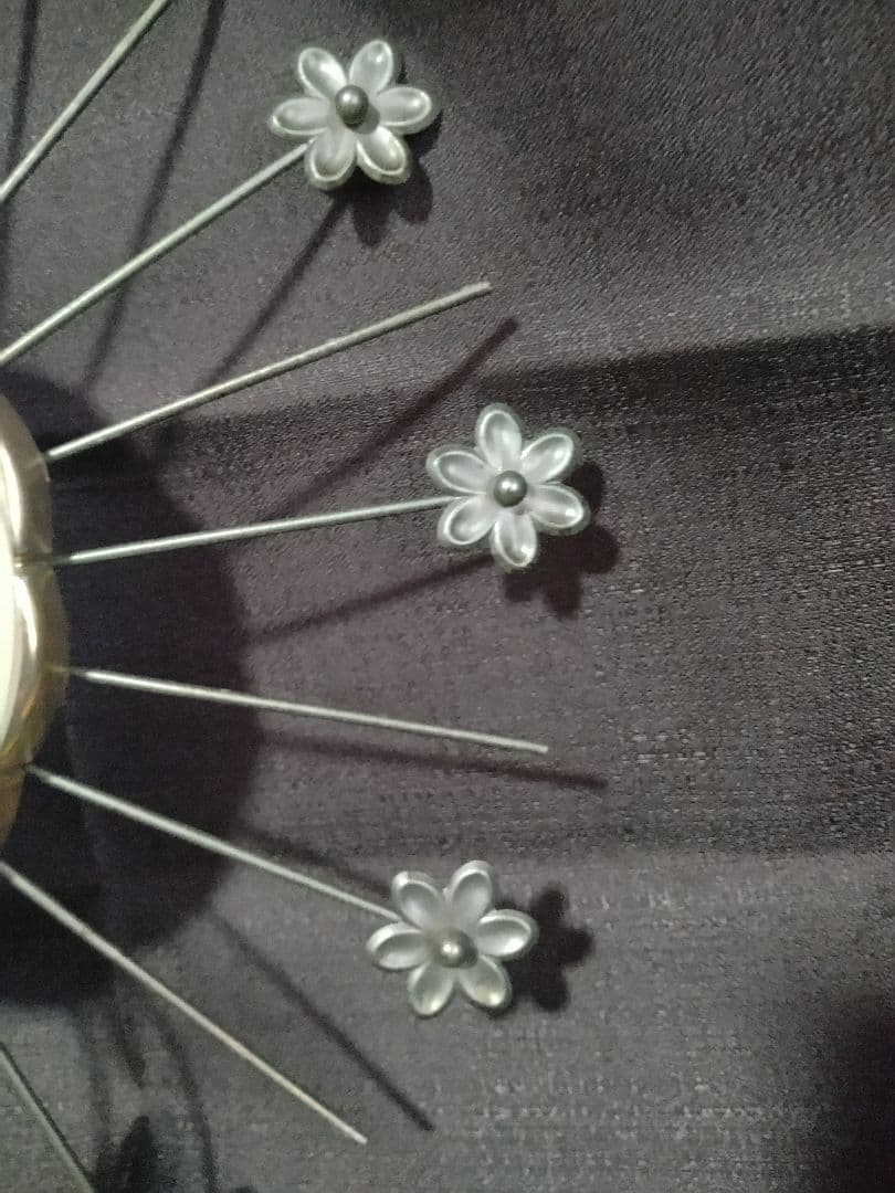 サンバーストクロック　ビンテージ　60s MCM