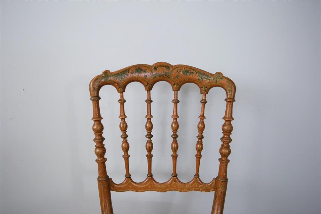 フランスアンティーク木製ナポレオンチェア/ダイニングイス椅子(90-219-1)