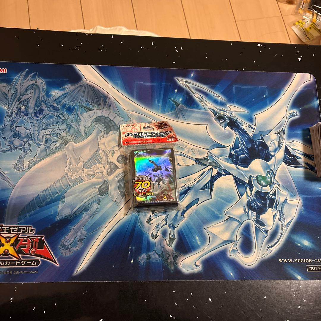 遊戯王OCG1103引退品クイックデブリジャンドパーツプレイマット　スリーブ込み