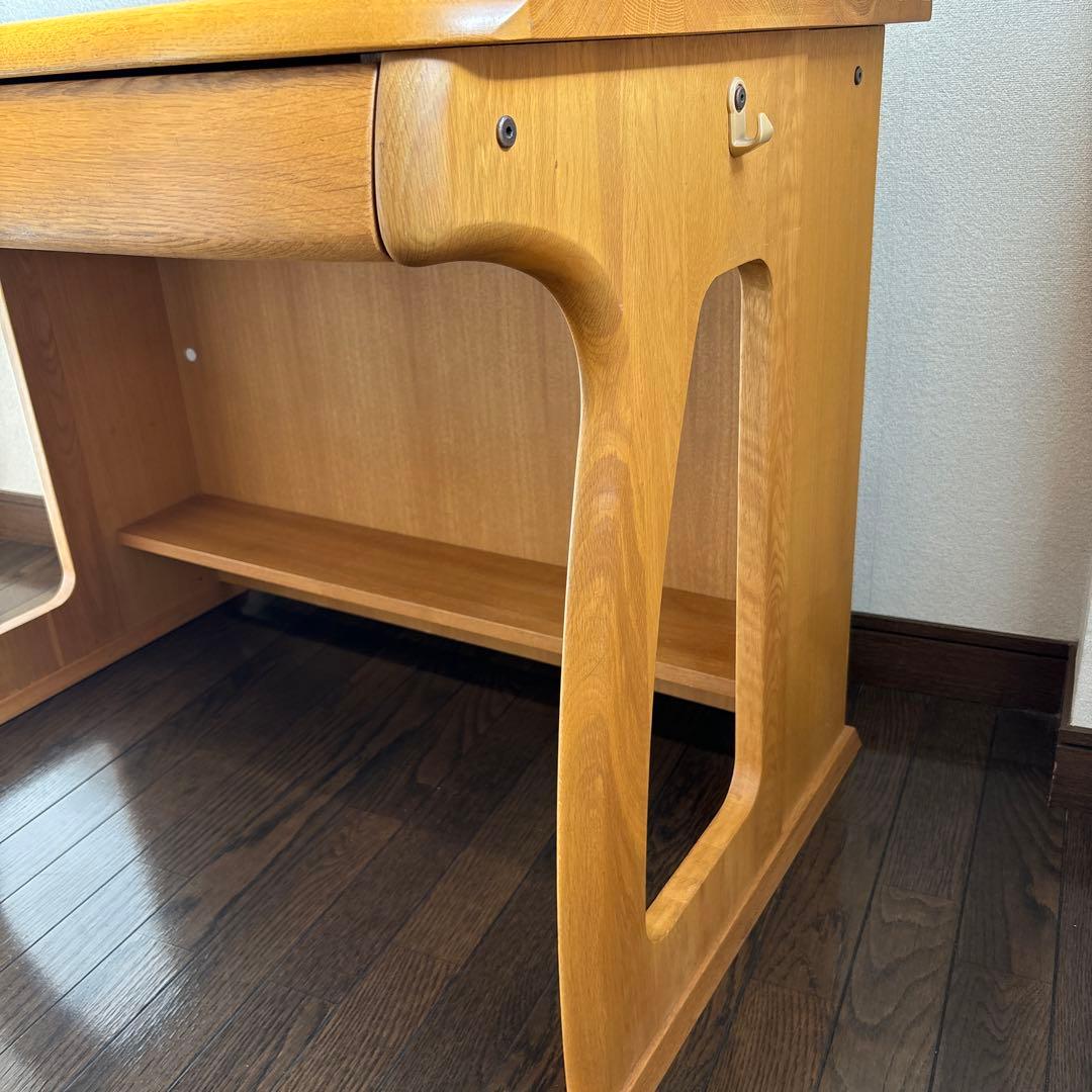 匿名発送たのメル便➂木製シンプル学習机 引き出し付き - メルカリ