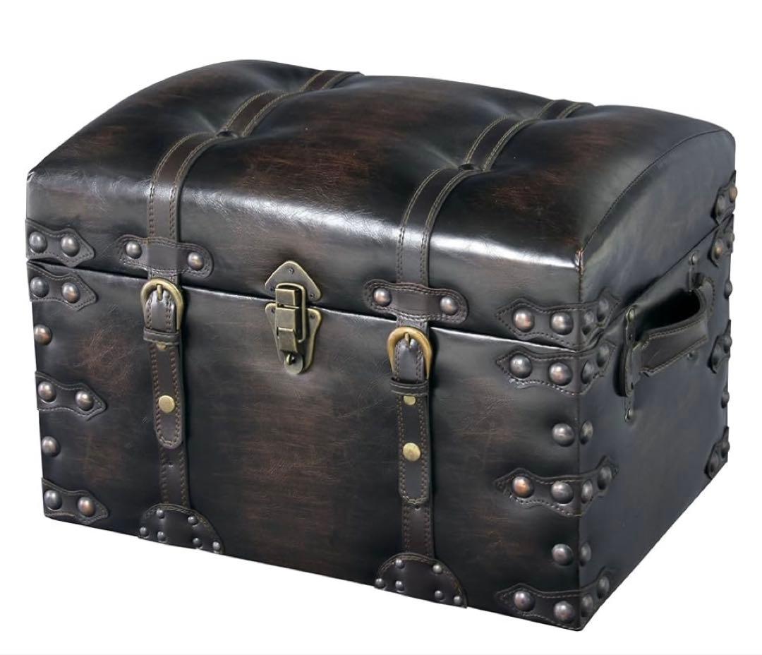 新品　トランク　スツール　セット IW-876 ブラック