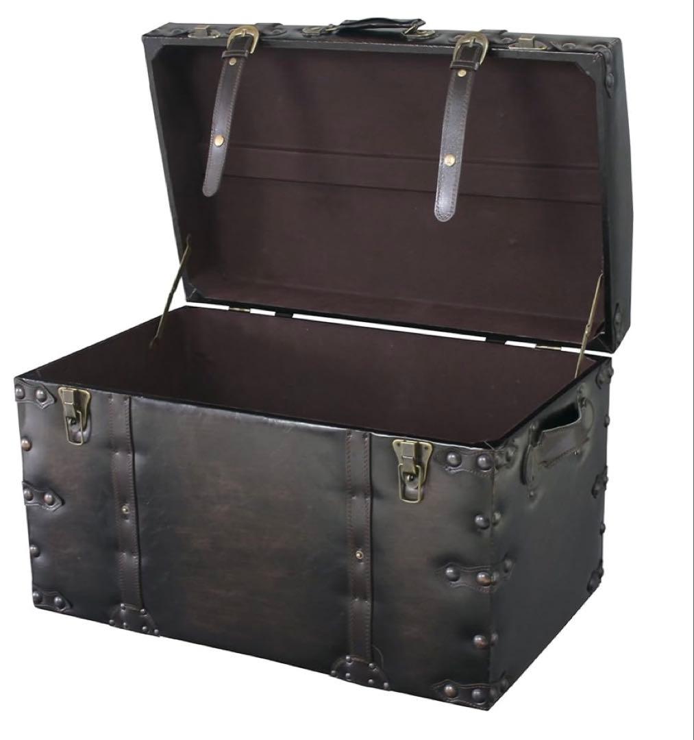 新品　トランク　スツール　セット IW-876 ブラック