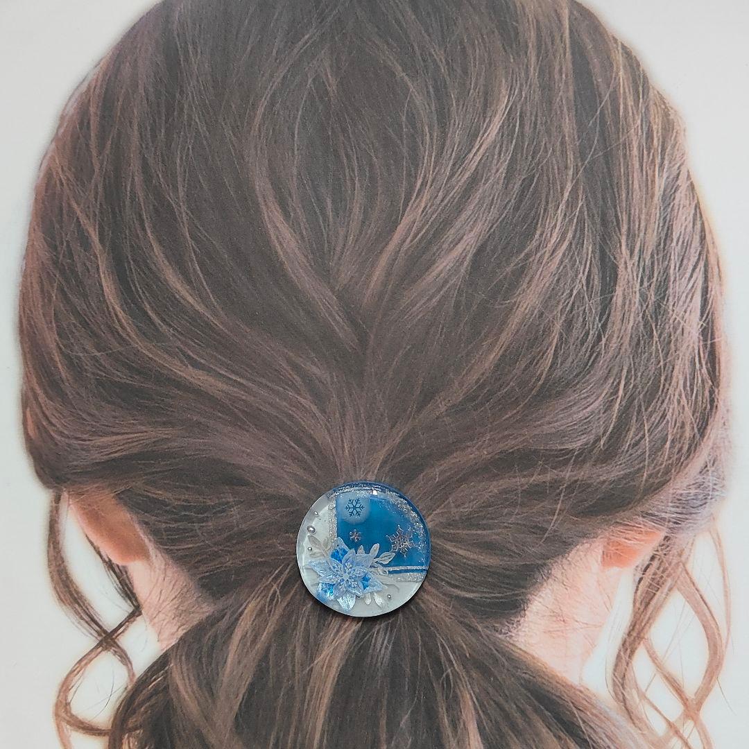 【937】ハンドメイド　レジン　ヘアゴム　ポニーフック