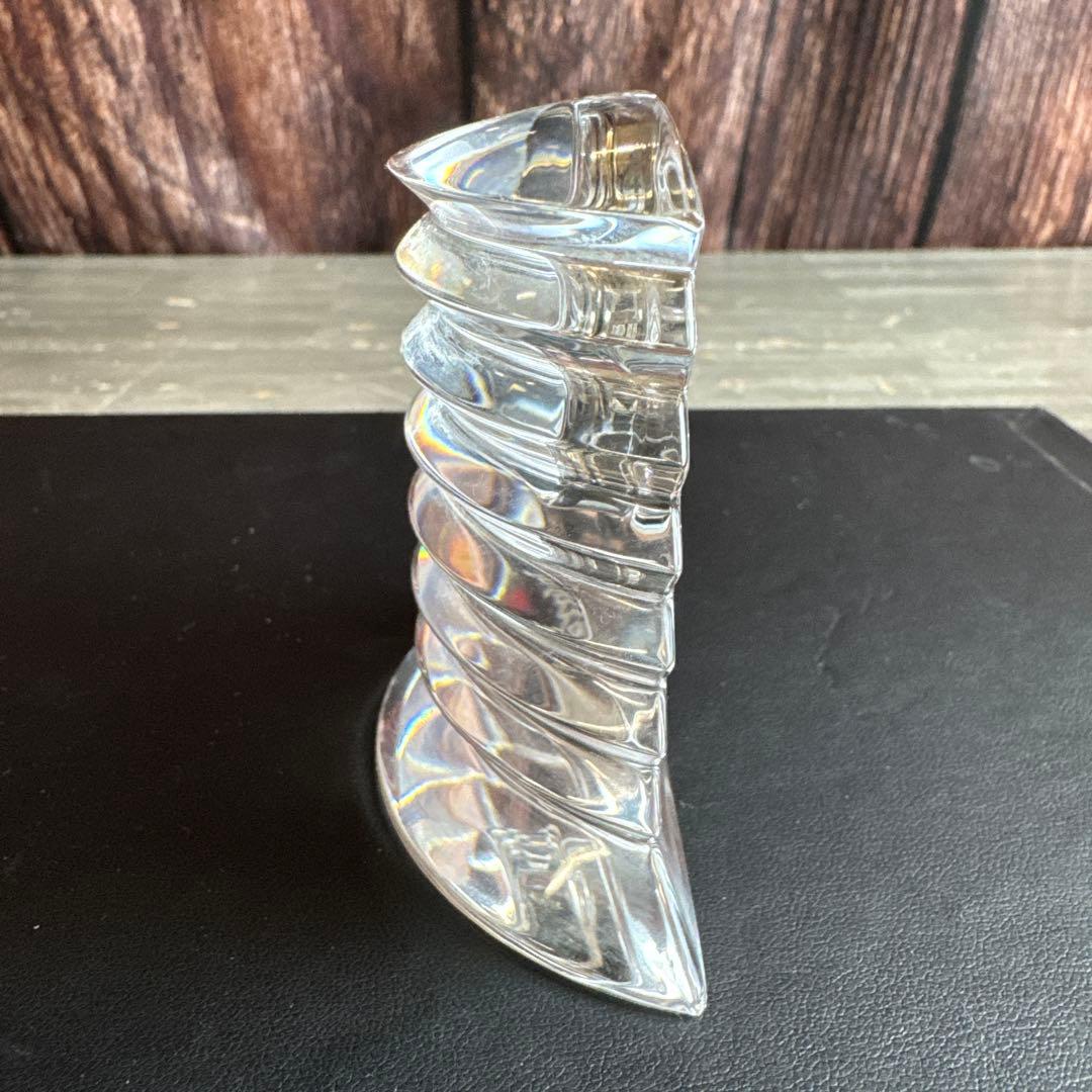 Baccarat バカラ ラランド クロック クリア クオーツ 置き時計