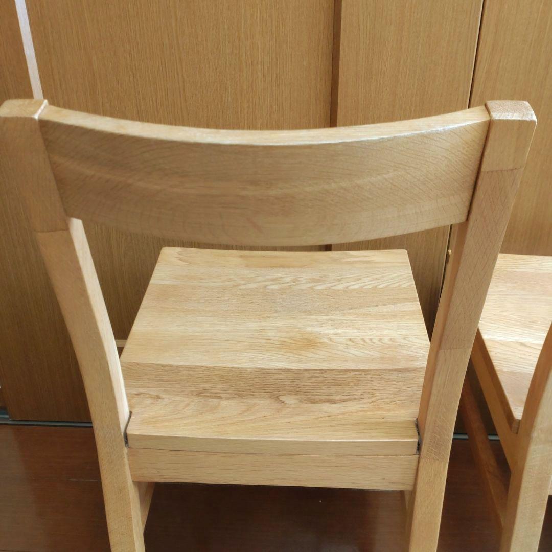 無印良品 オーク無垢材 チェア2脚