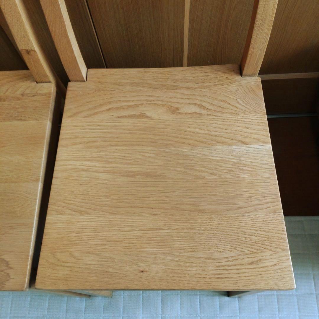 無印良品 オーク無垢材 チェア2脚