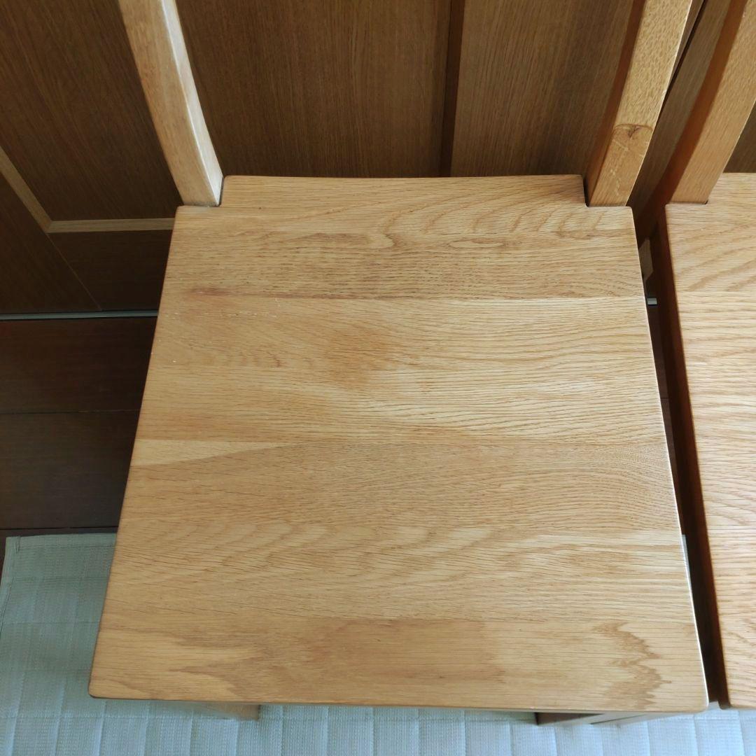 無印良品 オーク無垢材 チェア2脚