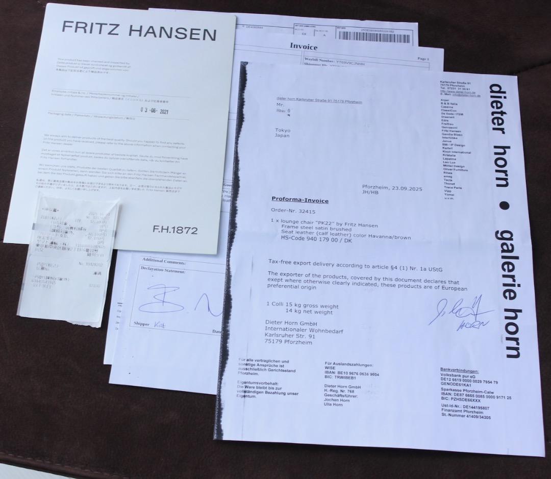 値下！正規・未使用 フリッツハンセン PK22 ポール・ケアホルム 65周年限定