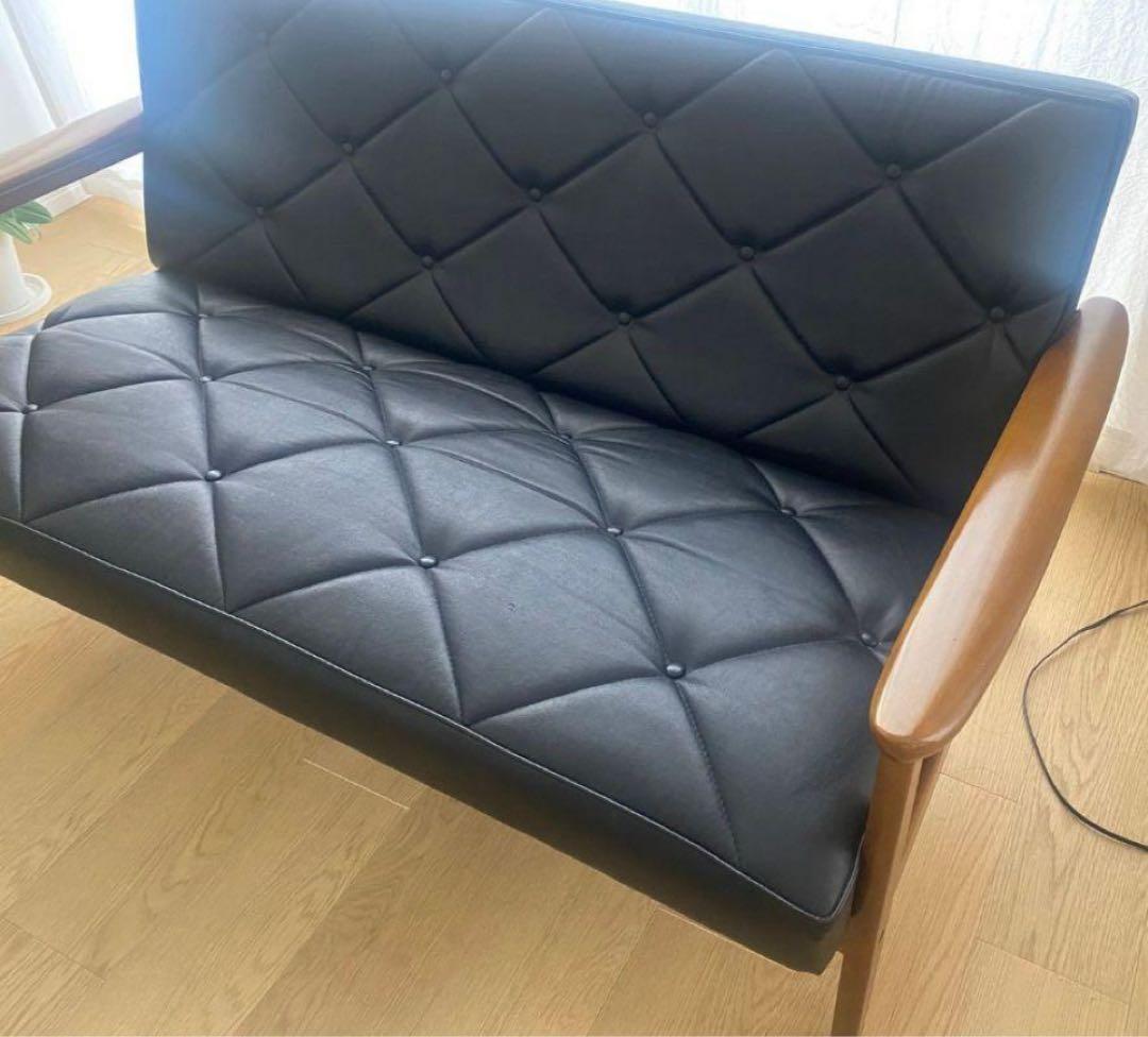 カリモク家具 WS11モデル 長椅子/ツーシーターソファ WS1173BW