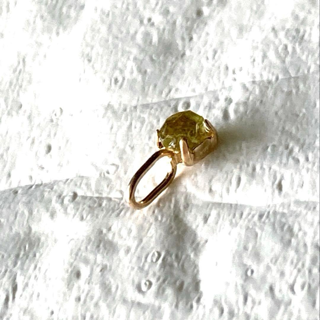 パラサイト ペリドット（隕石）10金ペンダントトップ